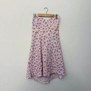 Zara Floral Bustier Mini Dress